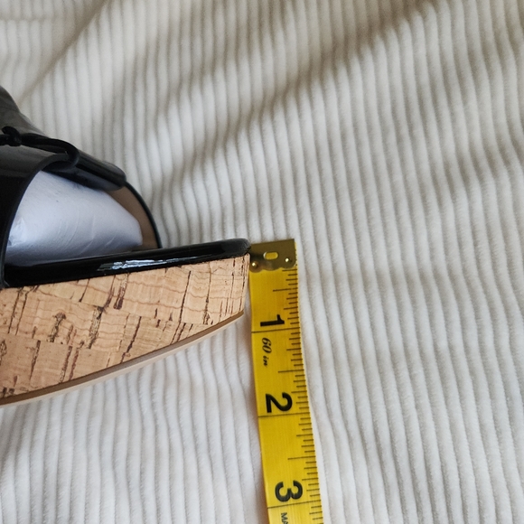 Lauren Ralph Lauren NIB Soffia Nappa Black Leather Sandals Heels sz 9 New In Box - Picture 14 of 14